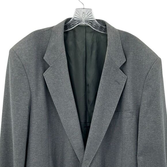 David Taylor Sport Coat Blazer Mens 48L Gray Gold Button Detail - Picture 6 of 16